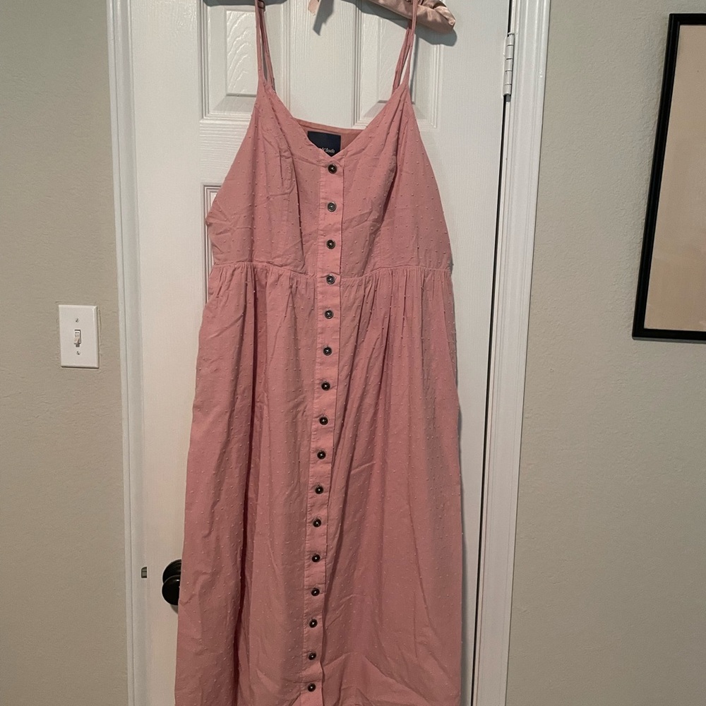Lovely pink cotton sundress by ModCloth size 16